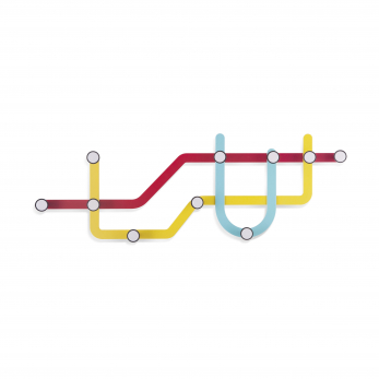 Вешалка Umbra Subway, разноцветная