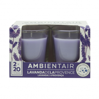 Набор из 2 ароматических свечей Ambientair Французская лаванда, 20 ч