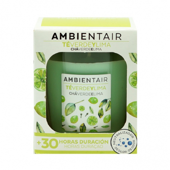 Свеча ароматическая Ambientair Зеленый чай и лайм, 30 ч