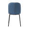 Набор из 4 стульев Bergenson Bjorn Adrian, рогожка, синие