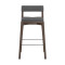 Набор из 2 полубарных стульев Latitude Aska, рогожка, венге/темно-серый