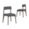Набор из 2 стульев Latitude Aska, рогожка, венге/темно-серый