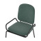 Набор из 2 стульев Latitude Ror, Double Frame, велюр, черный/зеленый
