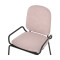 Набор из 2 стульев Latitude Ror, Double Frame, велюр, черный/розовый