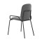 Набор из 2 стульев Latitude Ror, Double Frame, велюр, черный/серый