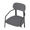 Набор из 2 стульев Latitude Ror, Round, рогожка, черный/серый