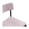 Набор из 2 стульев Latitude Aska, рогожка, черный/розовый