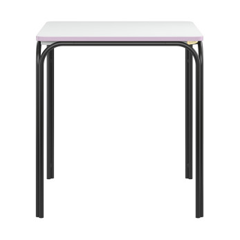 Стол обеденный Latitude Ror, 70х70 см, черный/серый/розовый