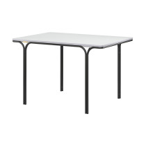 Стол обеденный Latitude Ror, 85х120 см, черный/серый