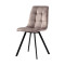 Набор из 4 стульев Bergenson Bjorn Chilli, винтажный велюр, серо-коричневые