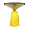 Столик кофейный Bergenson Bjorn Odd, 50 см, мрамор/желтый