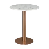 Столик кофейный Bergenson Bjorn Trond, 60 см, мрамор/золотой