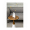 Столик кофейный Bergenson Bjorn Ashil, D45 см, натуральное дерево/мрамор