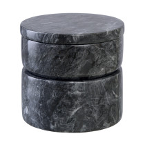 Шкатулка для украшений Bergenson Bjorn Marm, 10,5х11,8 см, черный мрамор
