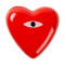 Шкатулка Doiy Heart, 10х10х4 см, красная