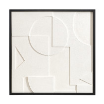 Панно декоративное Bergenson Bjorn Minimalism 3D, 60х60 см, белый\бежевый