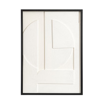 Панно декоративное Bergenson Bjorn Minimalism 3D, 50х70 см, белый\бежевый