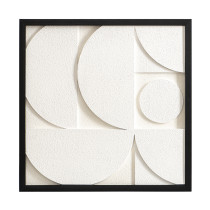 Панно декоративное Bergenson Bjorn Minimalism 3D, 40х40 см, белый