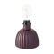 Лампа настольная Bergenson Bjorn Texture Rib, 27х39 см, вишневая/бежевая