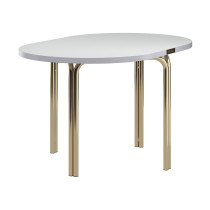 Столик кофейный Latitude Ror, 75х50 см, латунь/серый